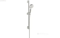 душевой набор Hansgrohe Crometta 1jet EcoSmart со штангой, белый/хром (26535400)