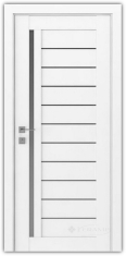 дверное полотно Rodos Modern Bianca 700 мм, с полустеклом, белый мат