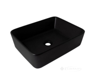 умивальник Qtap Tern 48х37х13,5 накладний black matt (QT176069MB)