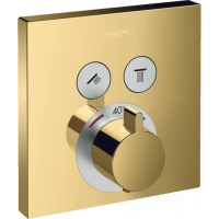 термостат Hansgrohe Shower Select 2 потребителя, золото (15763990)