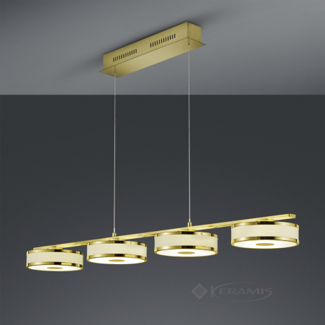 Подвесной светильник Trio Agento, латунь, золотой, 4 лампы (378010408)