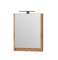 зеркальный шкаф Juventa Leo 65x50x11,4 LED подвесной, дуб вотан (LeoMC-50)