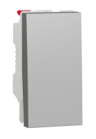 выключатель клавишный Schneider Electric Unica New 1 кл., 10 А, алюминий (NU310130)