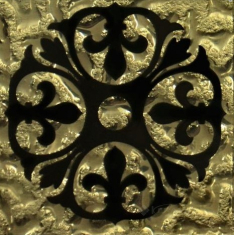 вставка підлогова Grand Kerama Tako 6,6x6,6 бутон золото (773)