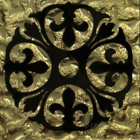 Вставка напольная Grand Kerama Tako 6,6x6,6 бутон золото (773)