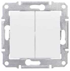 выключатель Schneider Electric Sedna 2 кл., 10 А, белый (SDN0300121)