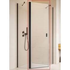 душевая дверь Radaway NES PTJ 60x200 левая, безопасное стекло, прозрачное, чёрная (10052000-54-01L)