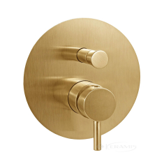 змішувач для душу Paffoni Light, прихований монтаж, Brushed Honey Gold (LIG015HGSP)