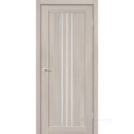 Полотно дверне Leador Verona 600х2000, монблан, скло сатин білий
