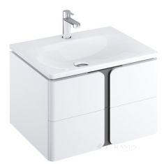 тумбочка под умывальник Ravak Balance 80x50x46,5 белая/графит (X000001369)