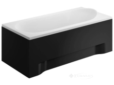 панель для ванни Polimat 80 см збоку, чорна (00871)