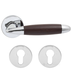 ручка дверная Mandelli 461 Totem хром - венге R кл