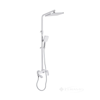 душевая система Qtap Swan Cascada на три потребителя, chrome/white (QTSWA111CRW45570)