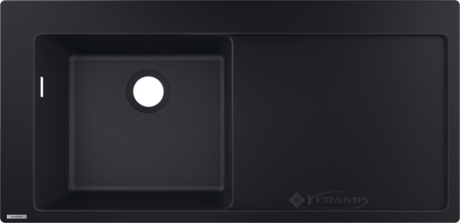 Кухонная мойка Hansgrohe S5110-F450 GS 105x41,5x20,5 с правым крылом, черный графит (43330170)