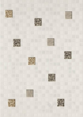 декор Березакерамика Квадро 25x35 мозаїка білий