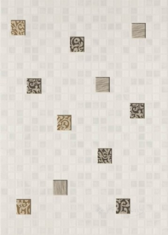 Декор Березакерамика Квадро 25x35 мозаика белый