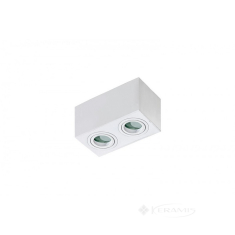 точечный светильник Azzardo Brant 2 Square white IP44 (AZ2823)