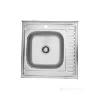 кухонна мийка Kroner Satin 60х60х18 сталь (Satin-6060L06160) CV022823