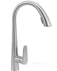 змішувач для кухні Rea Ross з висувним виливом, Nickel (REA-B5314)