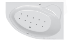 ванна акрилова Ravak Asymmetric II 160 R Relax Base гідромасажна, білий (GMSR0688)