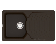 кухонная мойка Vankor Sigma 84,5x49 шоколад + сифон (SMP 02.85)