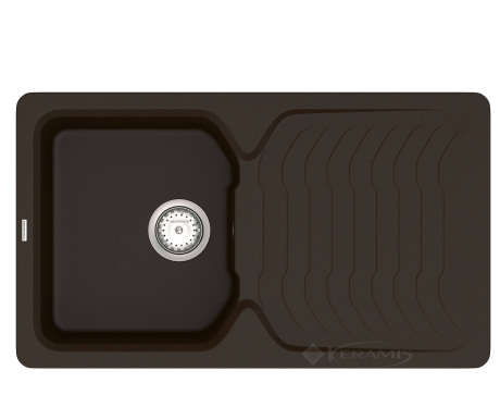 Кухонна мийка Vankor Sigma 84,5x49 шоколад + сифон (SMP 02.85)