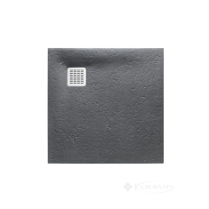 поддон Roca Terran 80x80 квадратный, графит + трап + сифон (AP0332032001200)