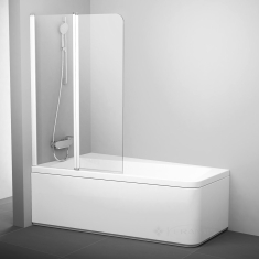шторка для ванної Ravak 10° 100x150 білий /прозорий(7QRA0103Z1)