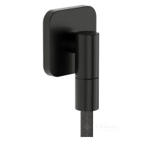 шланговое подсоединение Hansgrohe FixFit Fine Q с обратным клапаном, черный матовый хром (28884340)