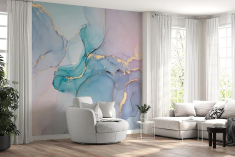 фотошпалери Photowall спокійні абстрактні хвилі холодних кольорів, м2