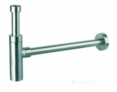 сифон для умивальника McAlpine без зливу, Lux нерж.сталь (СА32EU-SN)