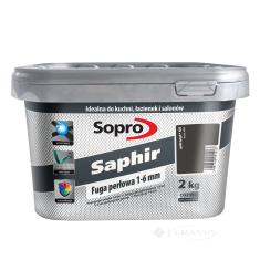 затирка Sopro Saphir Fuga 66 антрацит 2 кг (9523/2 N)