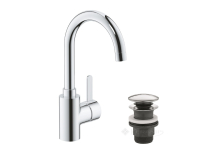 смеситель для умывальника Grohe Eurosmart Cosmopolitan L-Size с донным клапаном, хром (23933001)