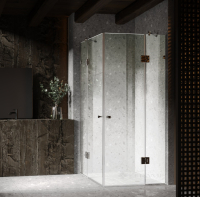 душевая кабина Weston 120x120 стекло прозрачное, фурнитура: нерж. полированная polish WK7 (W110)