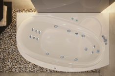 гідромасажна ванна WGT Rialto Turano 170x90 права + корпус+рама+злив/перелив (RLTTRN170RHLDPGW)