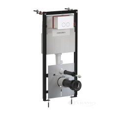 інсталяція Omnires Strongframe, панель змиву MINIMAL, matt white (STFWC1M-RWM)