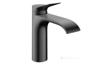 смеситель для раковины Hansgrohe Vivenis CoolStart со сливным гарнитуром, черный матовый хром (75023340)
