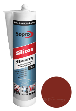 Герметик Sopro Silicon красно-коричневый №56, 310 мл (231)