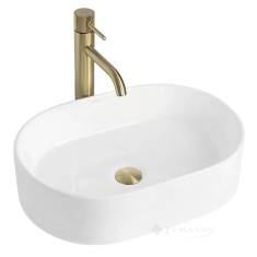 умивальник Rea Nadia 46x32 глянсовий, білий (REA-U9249)