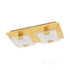 светильник потолочный Eglo Vicaro 1 13,5x27 см, золотой, белый (97758)