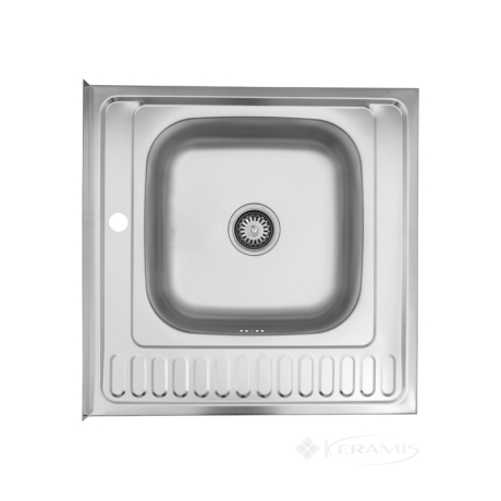 Кухонна мийка Kroner Satin 60х60х18 сталь (Satin-6060R06160) CV022824