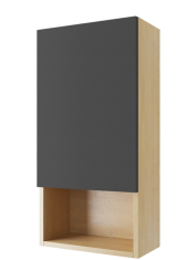 шкаф навесной Excellent Tuto 40x20x80 серый, дуб (MLEX.0105.400.BLGR)