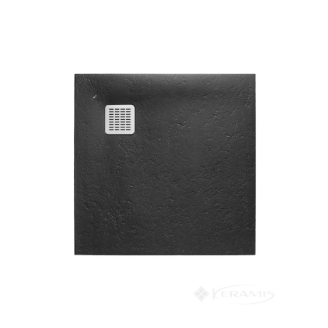 Піддон Roca Terran 80x80 квадратний, чорний + трап + сифон (AP0332032001400)