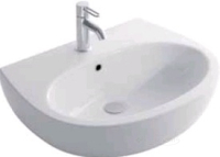 умывальник Globo Grace 65x52 белый на полупьедестале (GR065.BI+GRS05.BI)