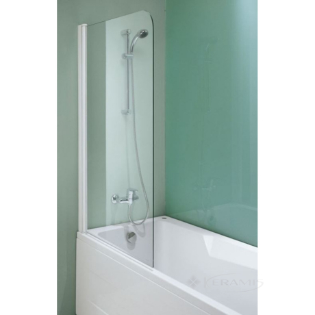 Штора для ванны Kolpa San Sole TP 75x140 стекло прозрачное (984740)