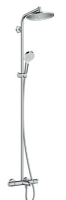 душевая система для ванны Hansgrohe Crometta S 240 1jet showerpipe с термостатом (27320000)