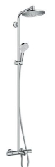 душова система для ванни Hansgrohe Crometta S 240 1jet showerpipe з термостатом (27320000)