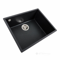 кухонная мойка Valeso Oasis 54x44x20 под столешницу, гранит, карбон (SP000047258)