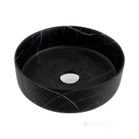 умывальник Cabo Venus Dark 36,5х36,5х12 round marble (АР000132030)