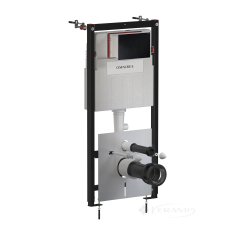 інсталяція Omnires Strongframe, панель змиву MINIMAL, matt black (STFWC1M-RBLM)